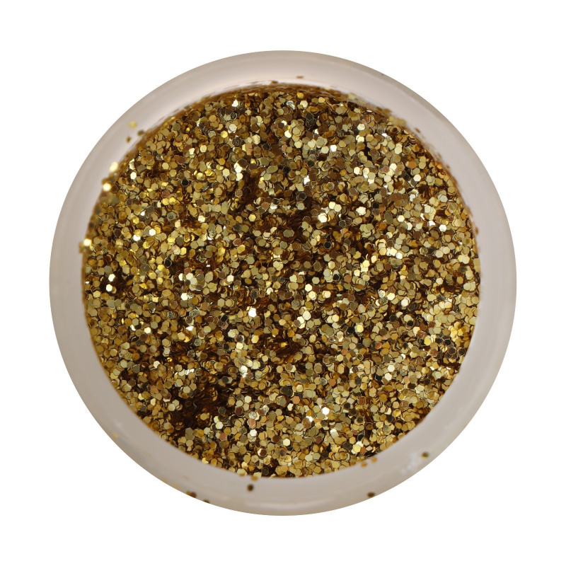 Декор блестки LUXART LuxGlitter (сухие), 20 мл, золото крупное