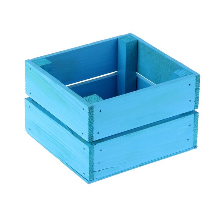 Ящик реечный № 5 голубой, 11 х 12 х 9 см