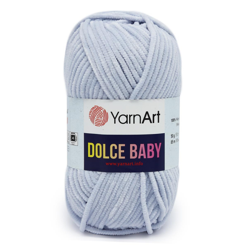 Пряжа YarnArt 'Dolce Baby' 50гр 85м (100% микрополиэстер) (776 голубой)