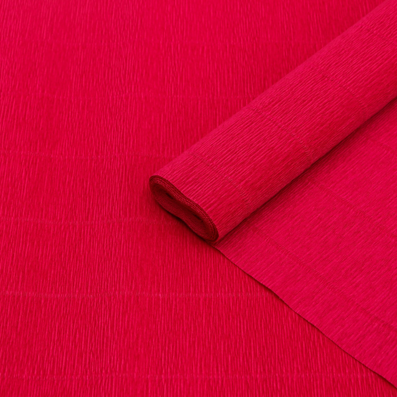 Бумага гофрированная Cartotecnica Rossi, светло-вишневая 982, 0,5 х 2,5 м
