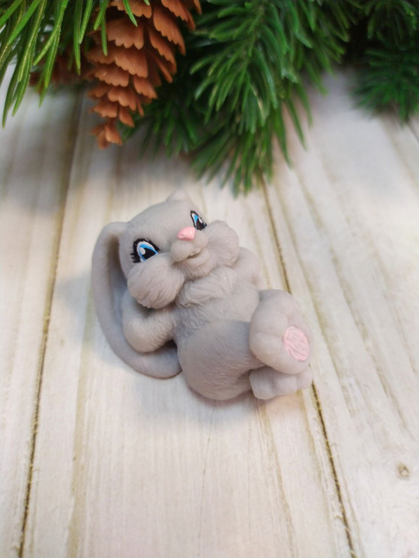 Сувенирное мыло ручной работы: Мини кролик мечтатель