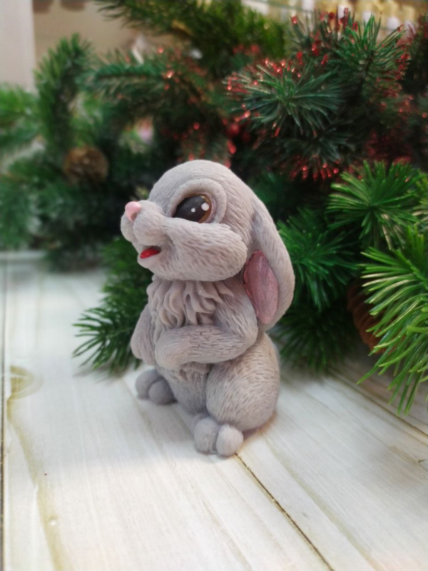 Сувенирное мыло ручной работы: Кролик Топотун 