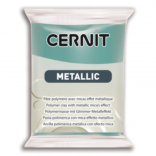 Пластика полимерная запекаемая 'Cernit METALLIC' 56 гр., 054 тюркиз золото