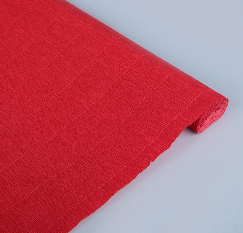 Бумага гофрированная Cartotecnica Rossi, ржавый красный 17А6, 0,5 х 2,5 м