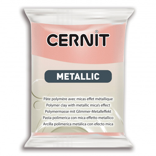 Пластика полимерная запекаемая 'Cernit METALLIC' 56 гр., 052 розовое золото