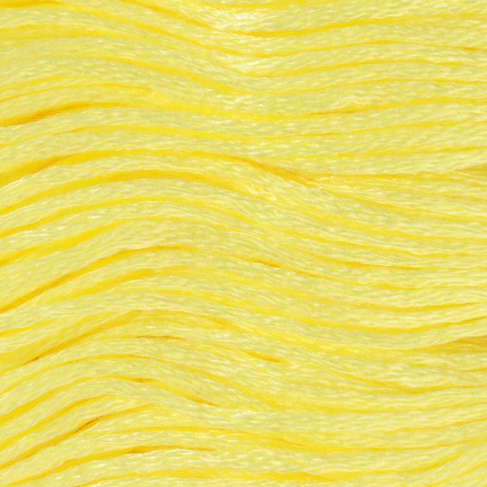 Нитки мулине, 8 ± 1 м, цвет лимонный №445