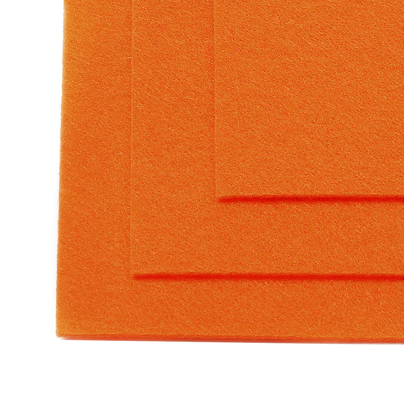 Фетр листовой жесткий IDEAL 1мм 20х30см цв.645 бл.оранжевый