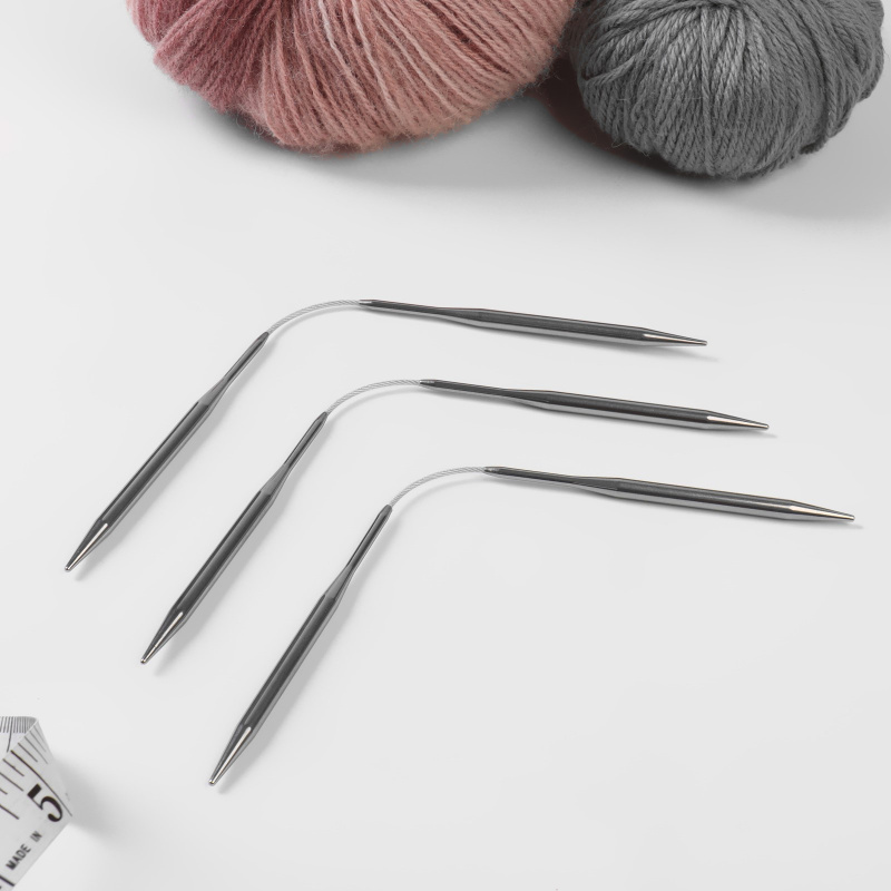Спицы для вязания, чулочные, гибкие, d = 5 мм, 21 см, 3 шт