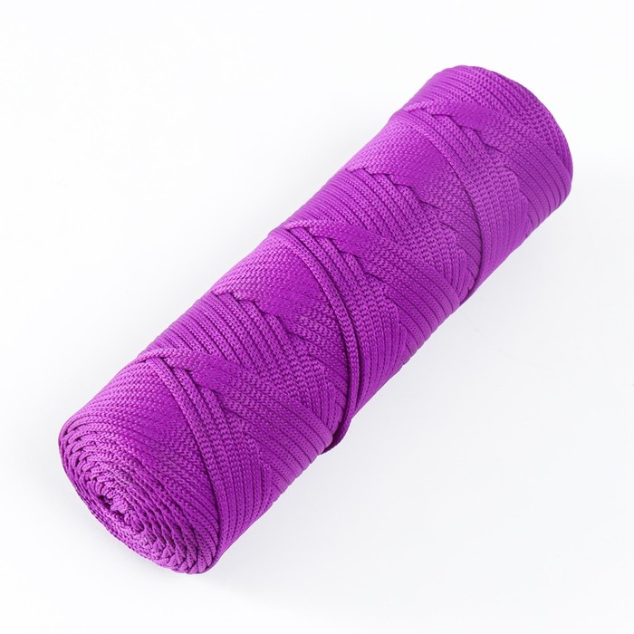 Шнур для вязания "Классика" 100% полиэфир 3мм 100м (215 т.сиреневый)
