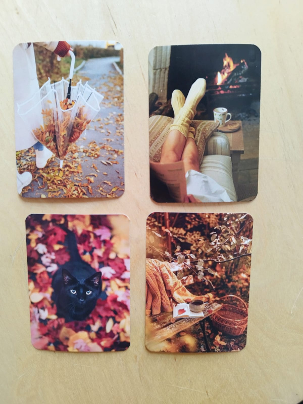 Мини-открытка "Осенний уют", микс