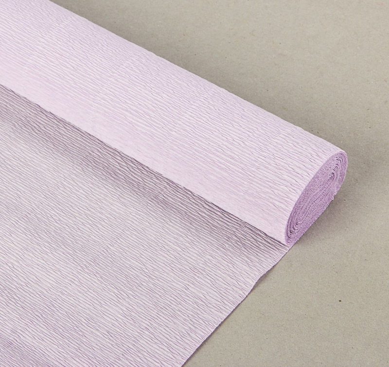 Бумага гофрированная Cartotecnica Rossi, светло-лиловая 992, 0,5 х 2,5 м
