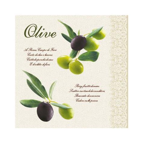 Салфетка бумажная 33*33 см (3 слоя) Olive