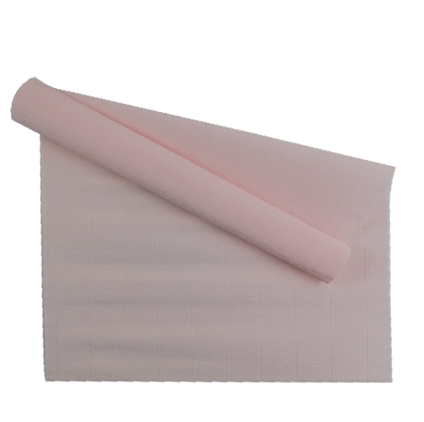 Бумага гофрированная Италия 50см х 2,5м 180г/м² цв.616 белый с розовым оттенком