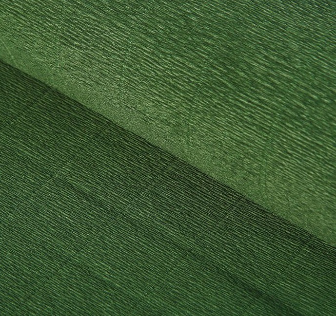 Бумага гофрированная Cartotecnica Rossi, темно-зелёная 961, 50см х 2,5м