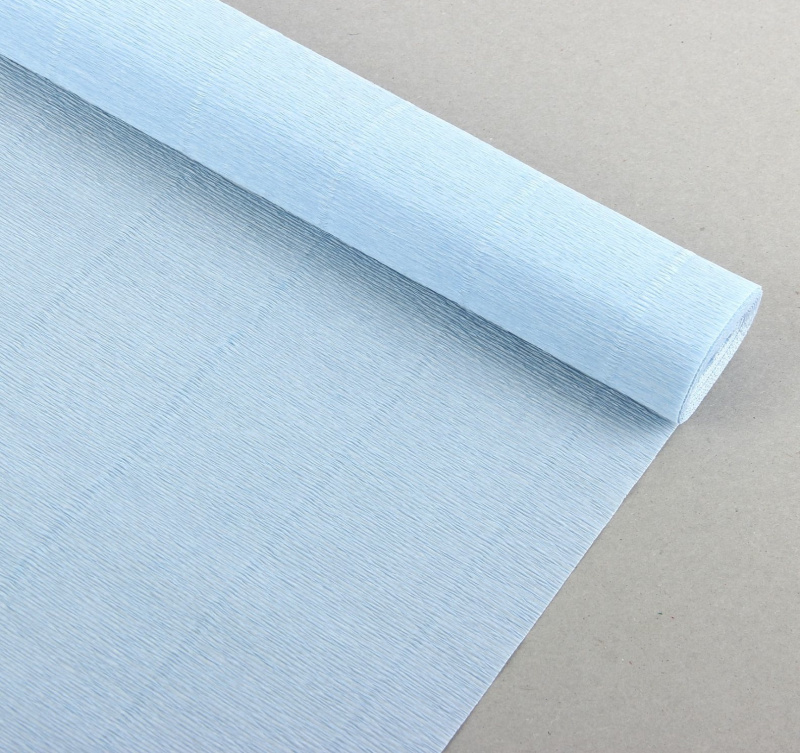 Бумага гофрированная Cartotecnica Rossi, нежно-голубая 959, 0,5 х 2,5 м
