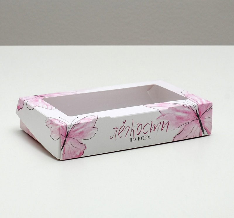 Коробка складная «Легкости», 20 × 12 × 4 см