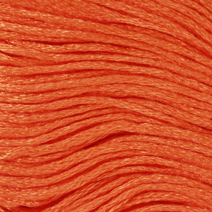 Нитки мулине, 8 ± 1 м, цвет ярко-рыжий №740