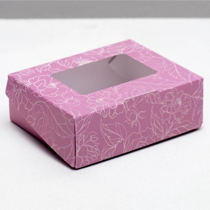 Коробка складная «Нежность», 10 × 8 × 3.5 см