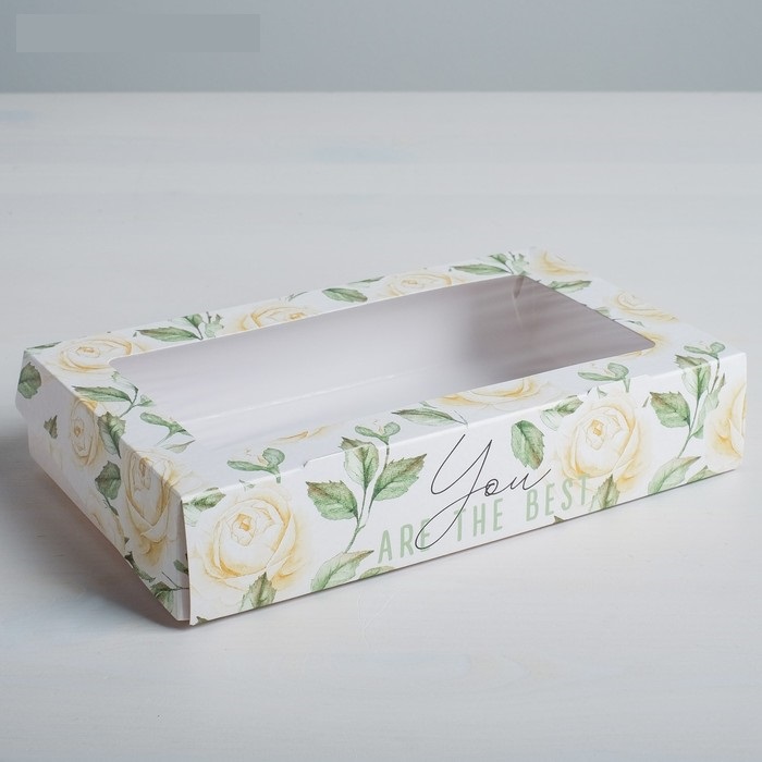 Коробка складная «Flowers», 20 × 12 × 4 см