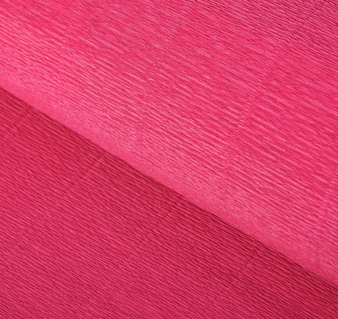 Бумага гофрированная Cartotecnica Rossi, розовая 947, 0,5 х 2,5 м