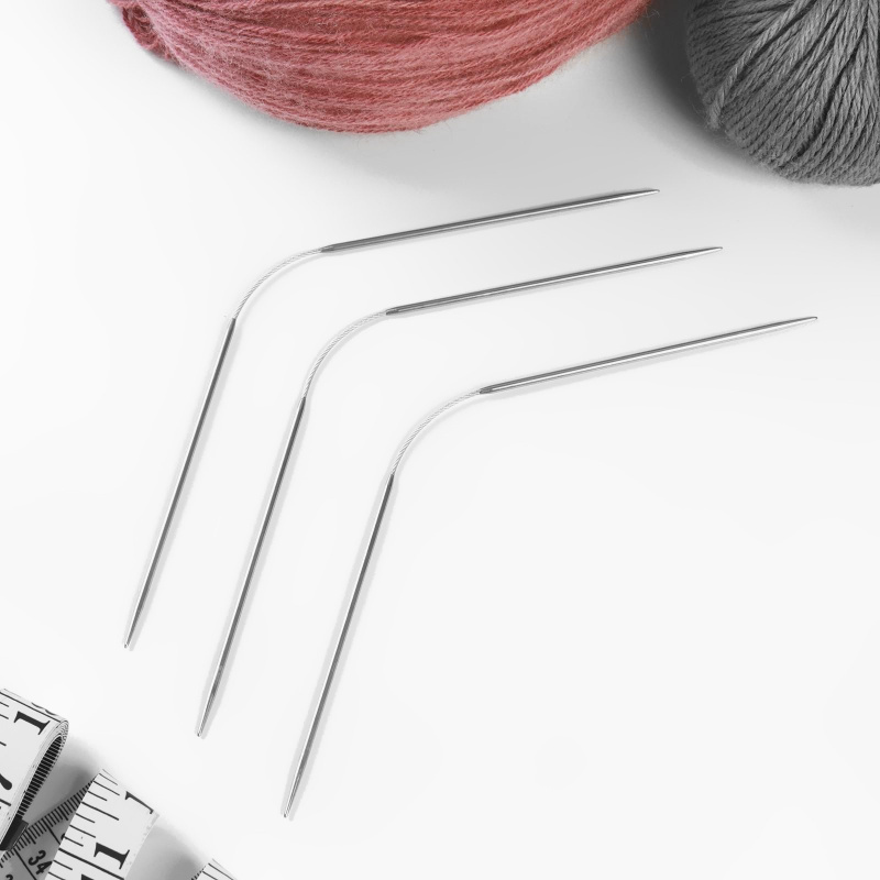 Спицы для вязания, чулочные, гибкие, d = 2,5 мм, 21 см, 3 шт