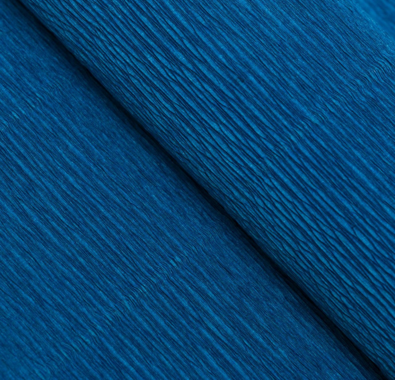 Бумага гофрированная Cartotecnica Rossi, синяя 957, 0,5 х 2,5 м