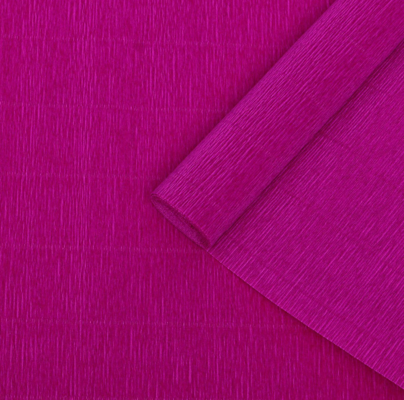Бумага гофрированная Cartotecnica Rossi, цикламен фиолетовый 572, 0,5 х 2,5 м