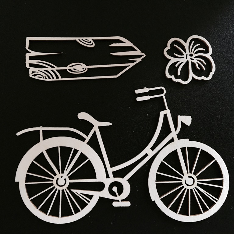 Набор чипборда "Велосипед", размер 7,5х10 см