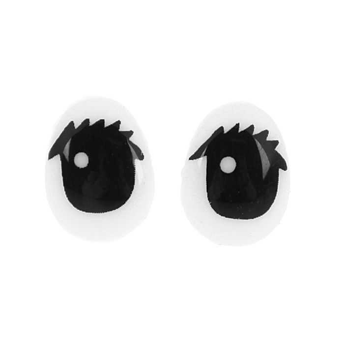 Глаза винтовые с заглушками, размер 1 шт: 1,3×1 см